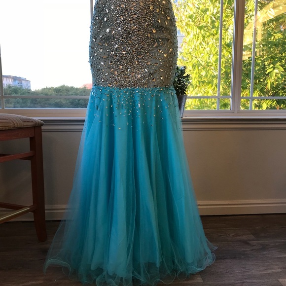 NEW! Prom quinceanera formal party starpless dress - Picture 4 of 6